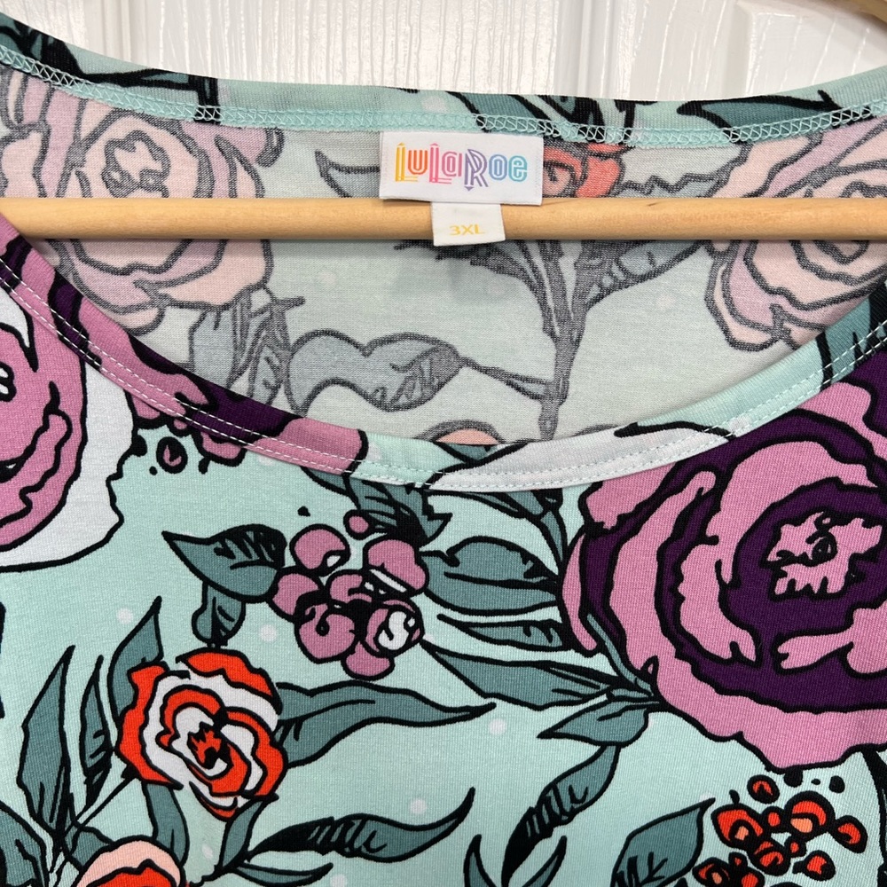 NWT Debbie Dress 3XL LuLaRoe Floral! - Picture 2 of 7